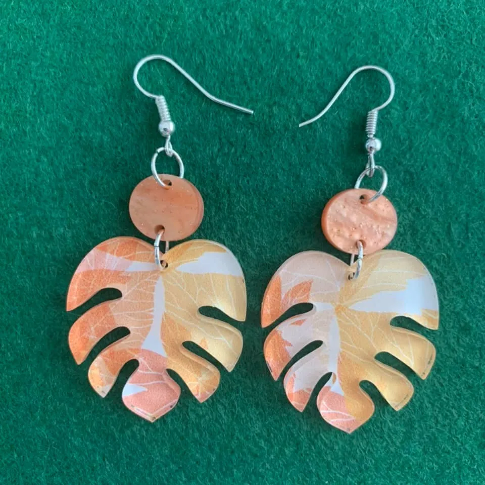 Autumn Leaves -  Drop earrings