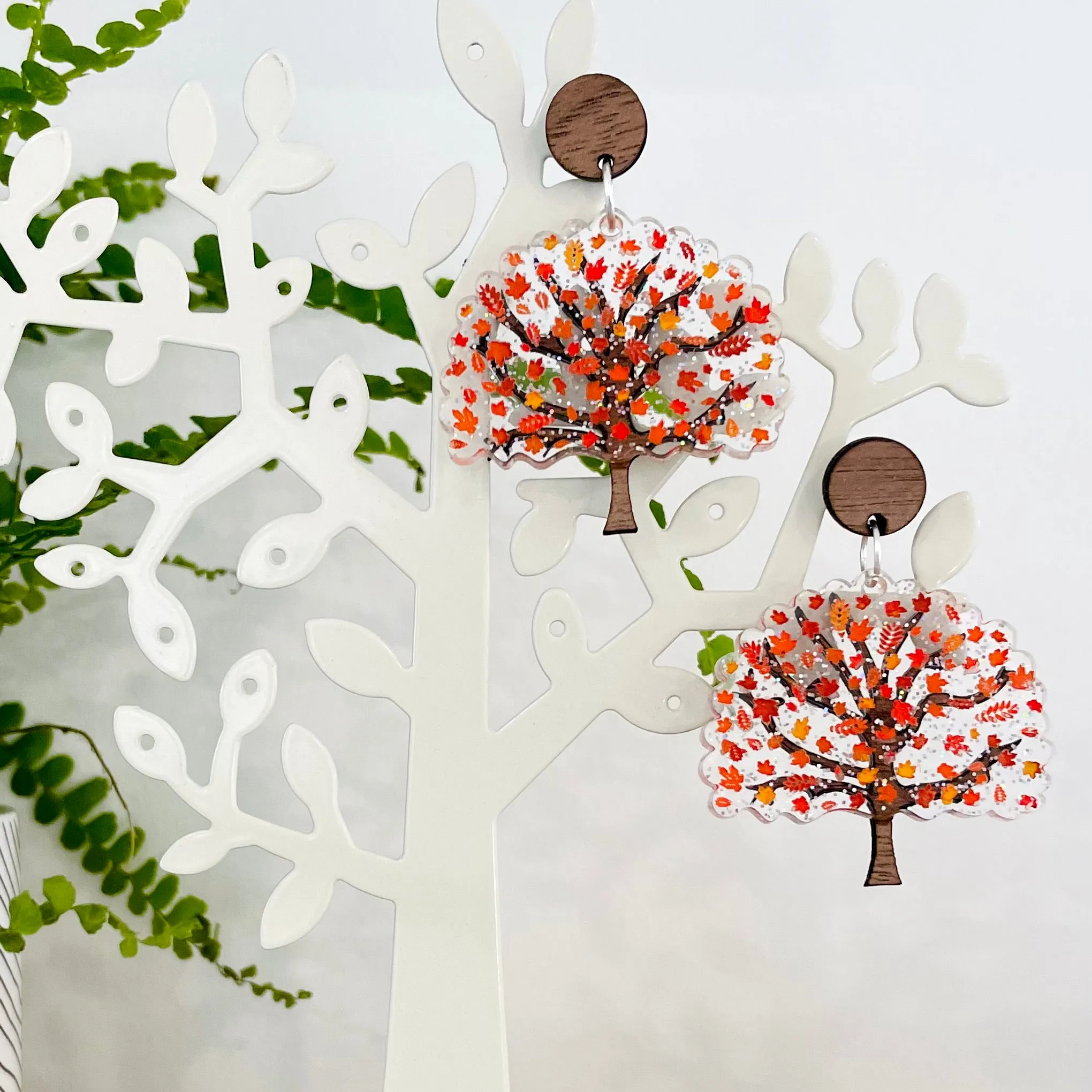 Autumn tree - Earrings