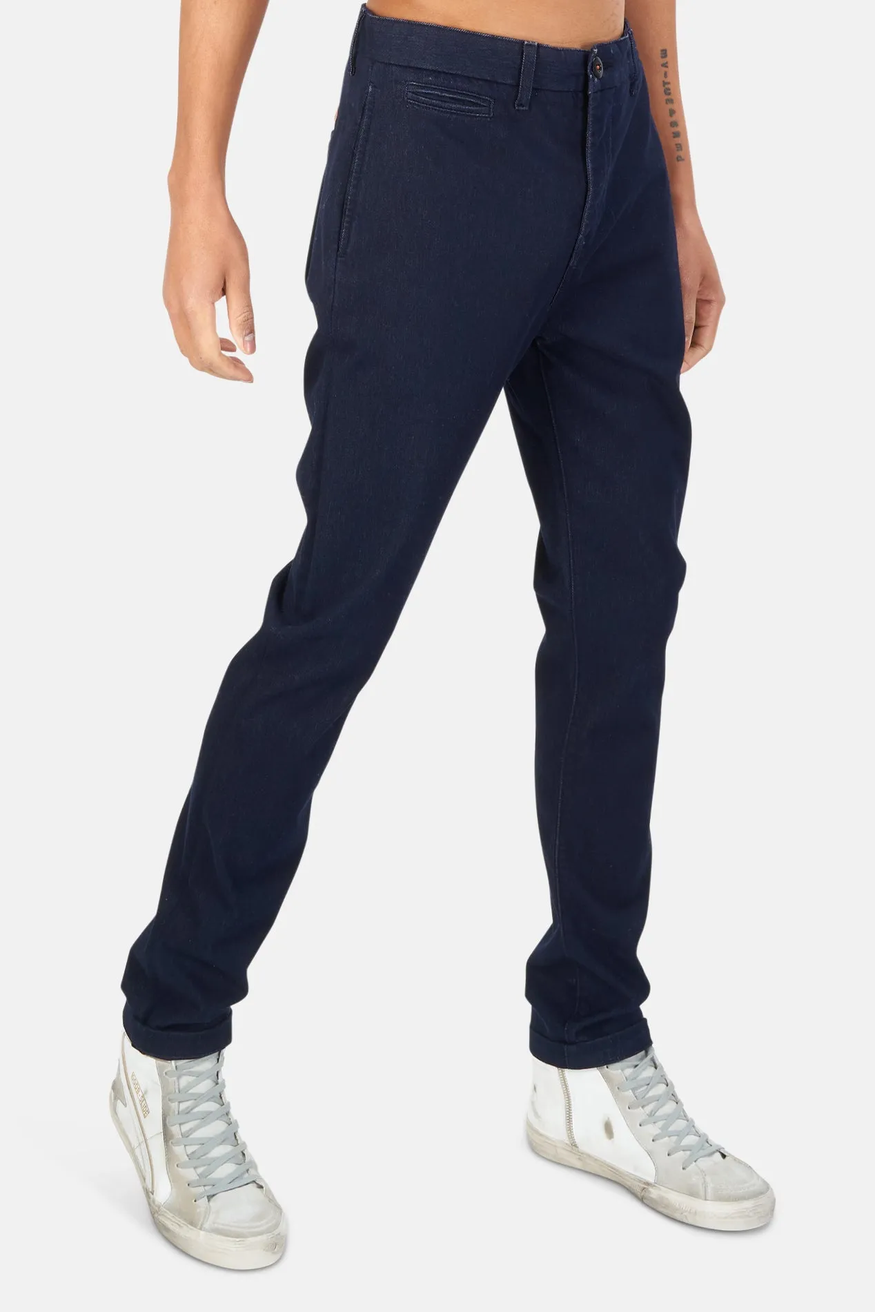 Axe Chino Pants Denit Navy