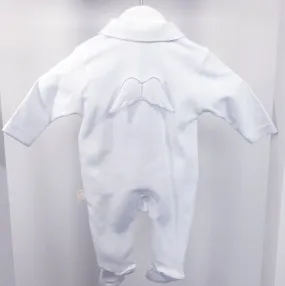 Baby Gi White Angel Wings Cotton Sleepsuit