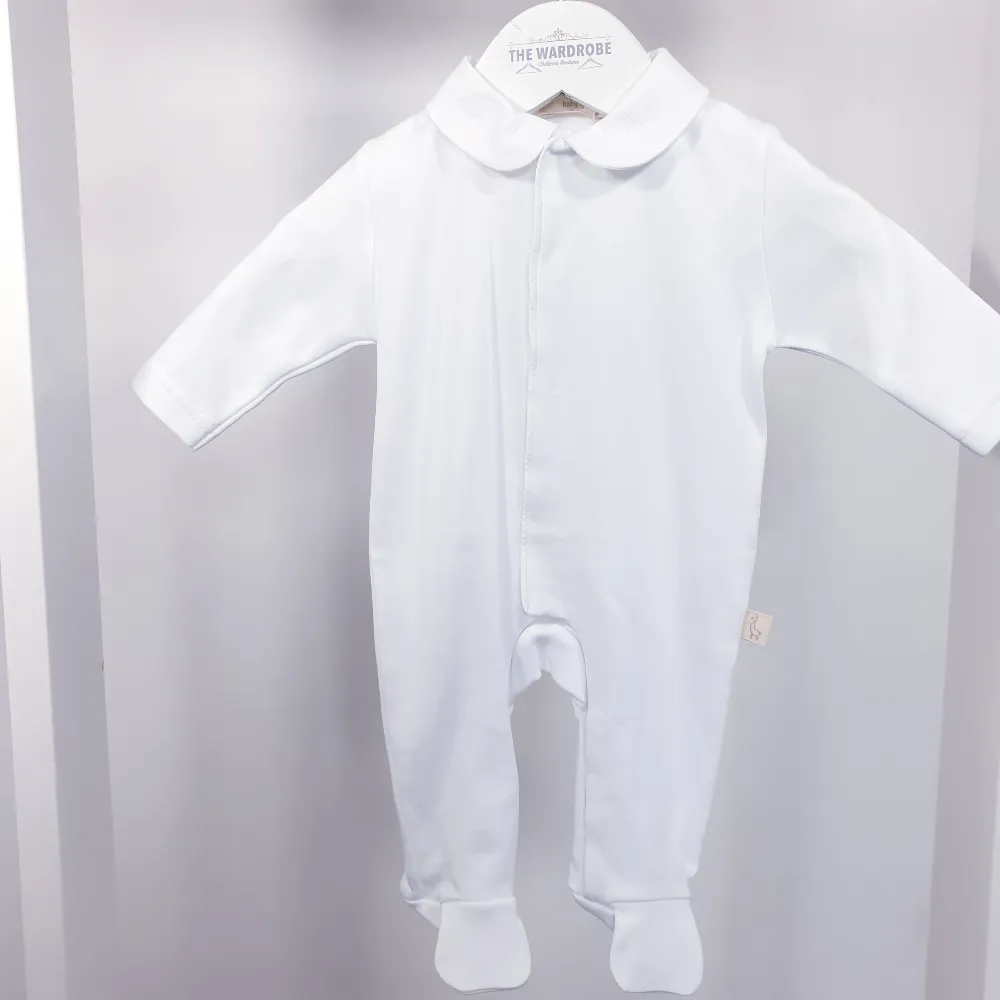 Baby Gi White Angel Wings Cotton Sleepsuit