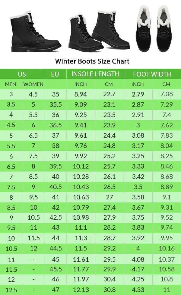 Baking Diagram Winter Boots