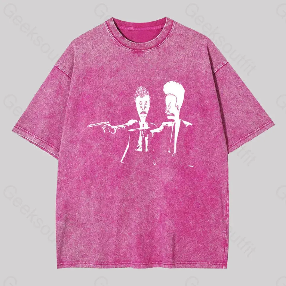 Beavis And Butthead Pulp Fiction Washed T-shirt