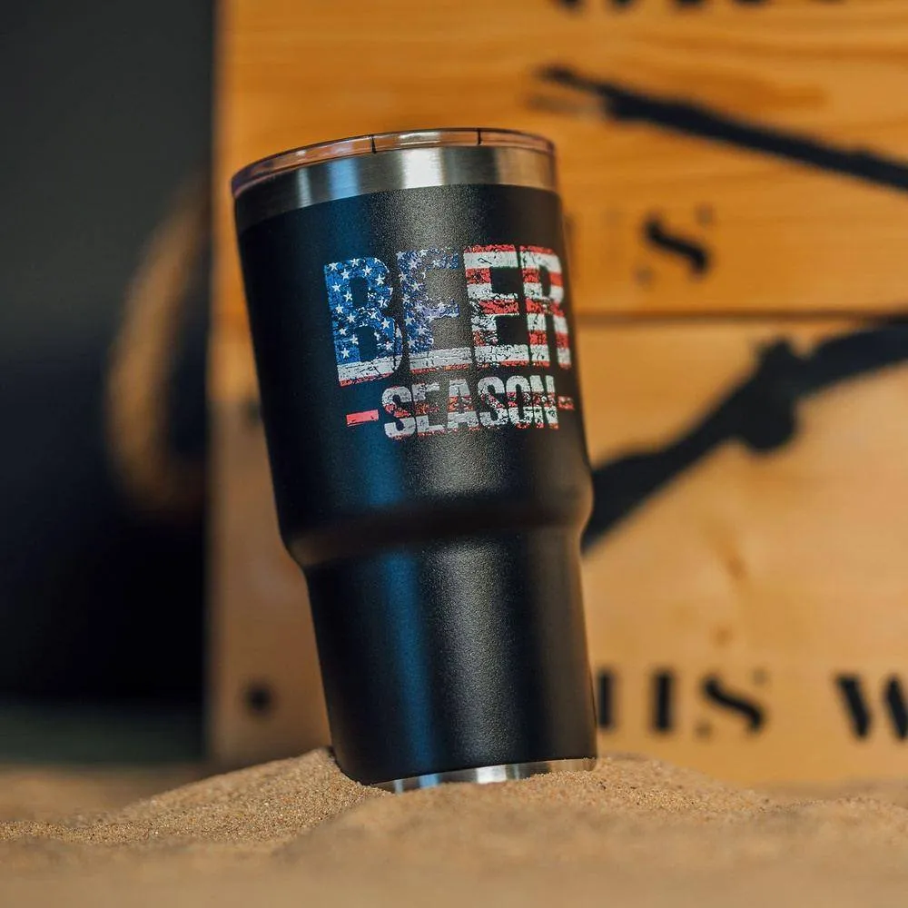 Beer Season 20oz Tumbler - Black