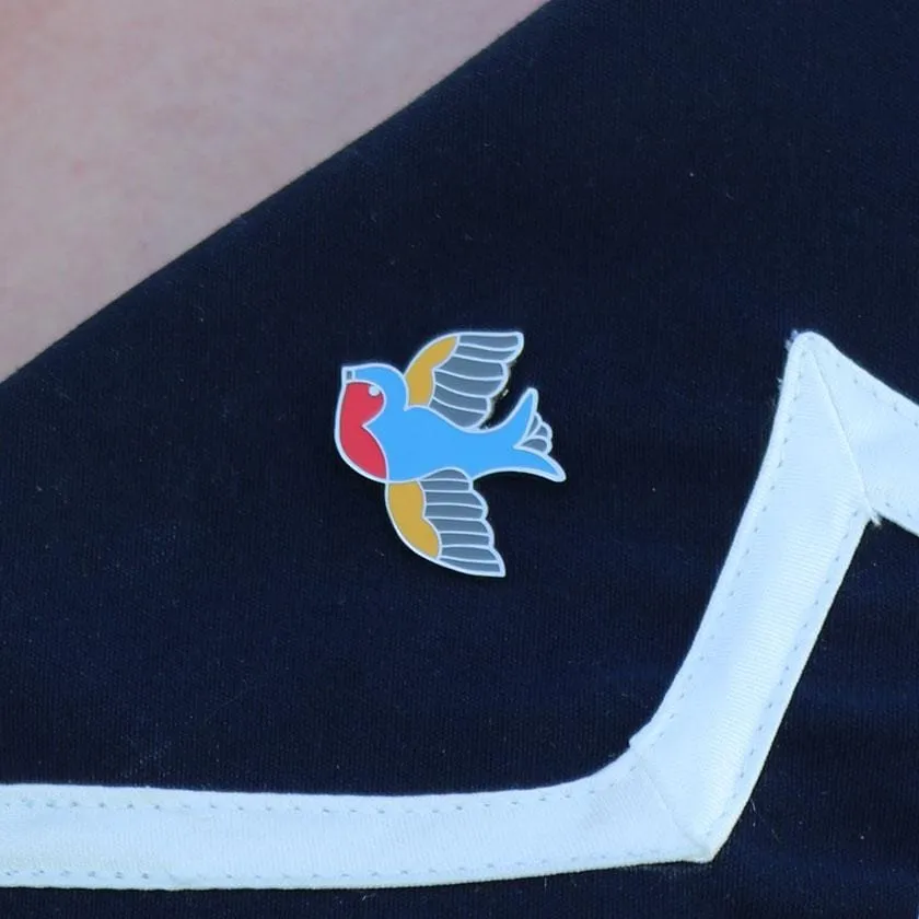 Betty Jo Sparrow Enamel Pin