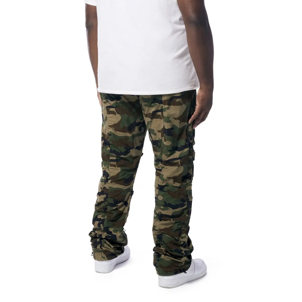 Big and Tall - Utility Bungee Twill Pants - Wood Camo