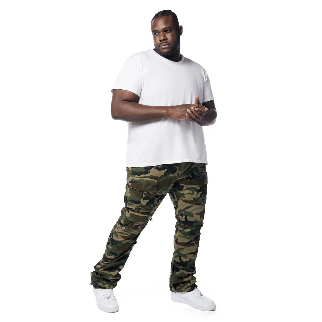 Big and Tall - Utility Bungee Twill Pants - Wood Camo