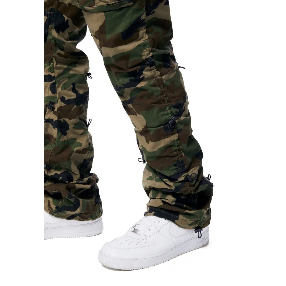 Big and Tall - Utility Bungee Twill Pants - Wood Camo