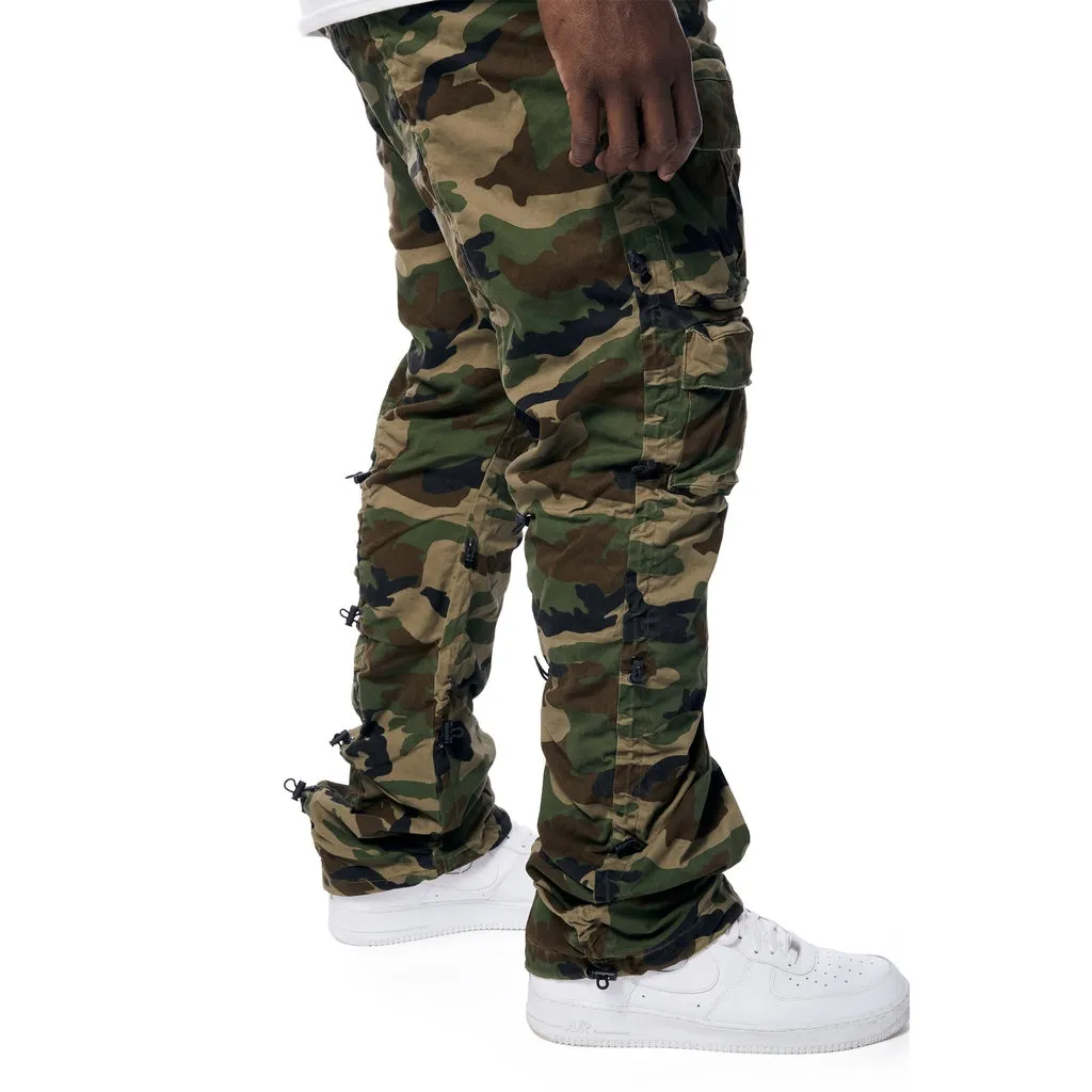 Big and Tall - Utility Bungee Twill Pants - Wood Camo