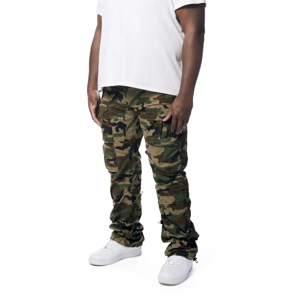 Big and Tall - Utility Bungee Twill Pants - Wood Camo