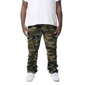 Big and Tall - Utility Bungee Twill Pants - Wood Camo