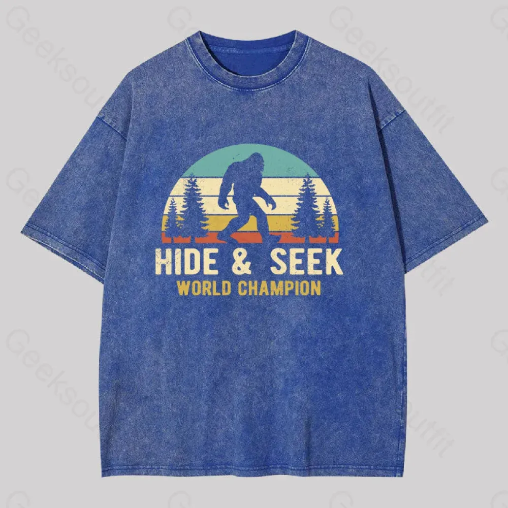 Bigfoot - Hide And Seek World Champion Washed T-shirt