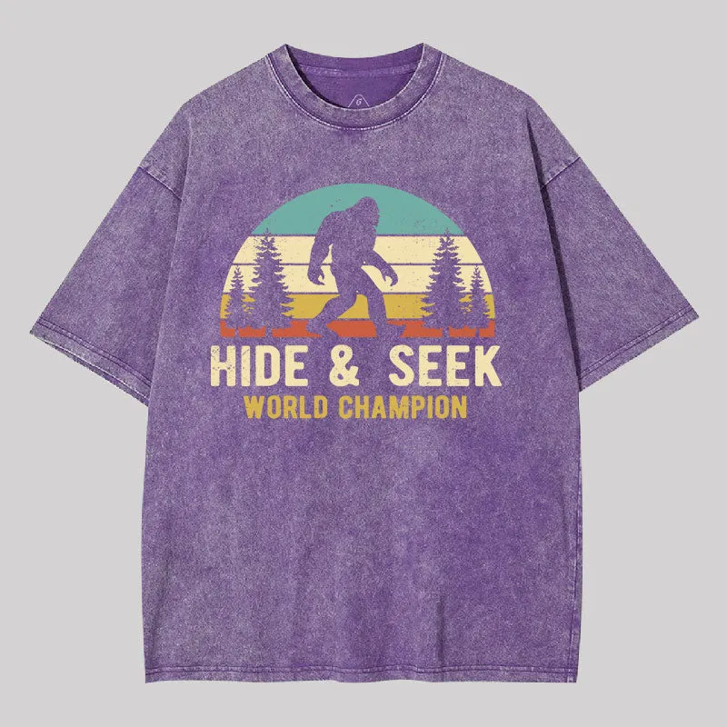 Bigfoot - Hide And Seek World Champion Washed T-shirt