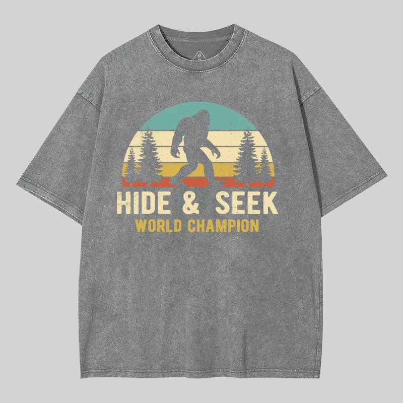 Bigfoot - Hide And Seek World Champion Washed T-shirt