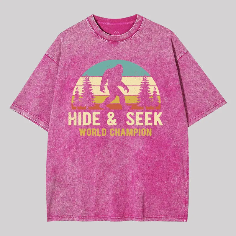 Bigfoot - Hide And Seek World Champion Washed T-shirt