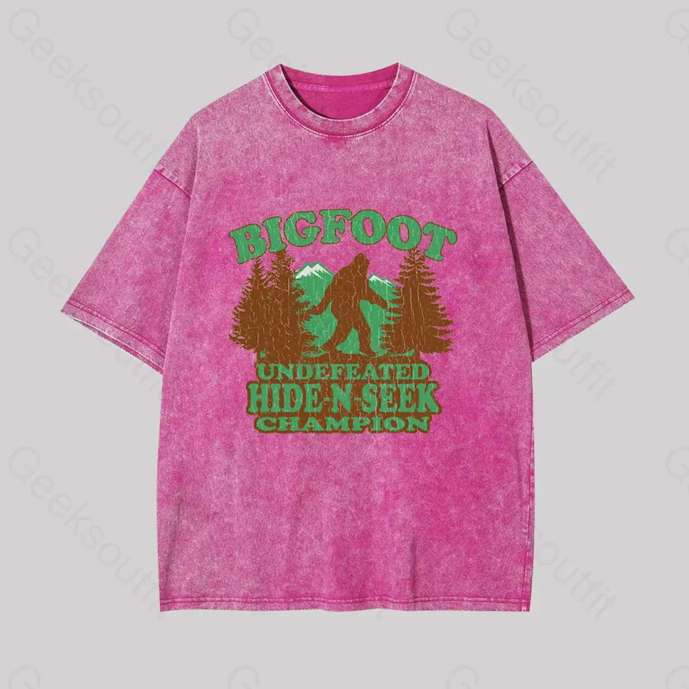 Bigfoot Hide N Seek Champion Geek Washed T-shirt