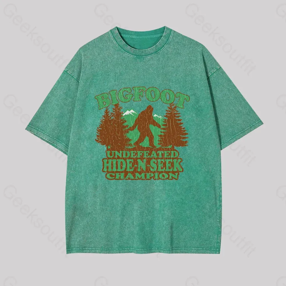 Bigfoot Hide N Seek Champion Geek Washed T-shirt