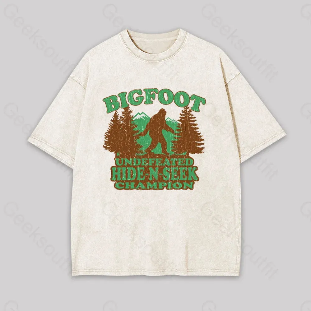 Bigfoot Hide N Seek Champion Geek Washed T-shirt