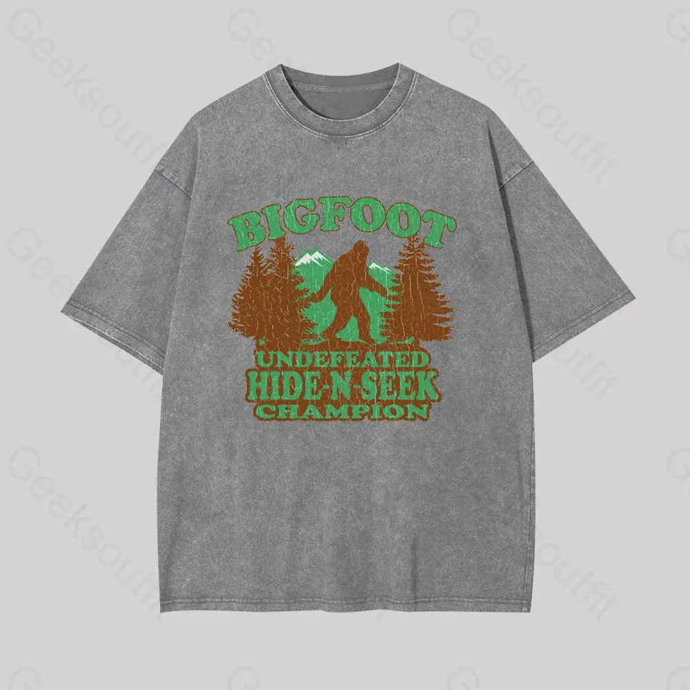 Bigfoot Hide N Seek Champion Geek Washed T-shirt