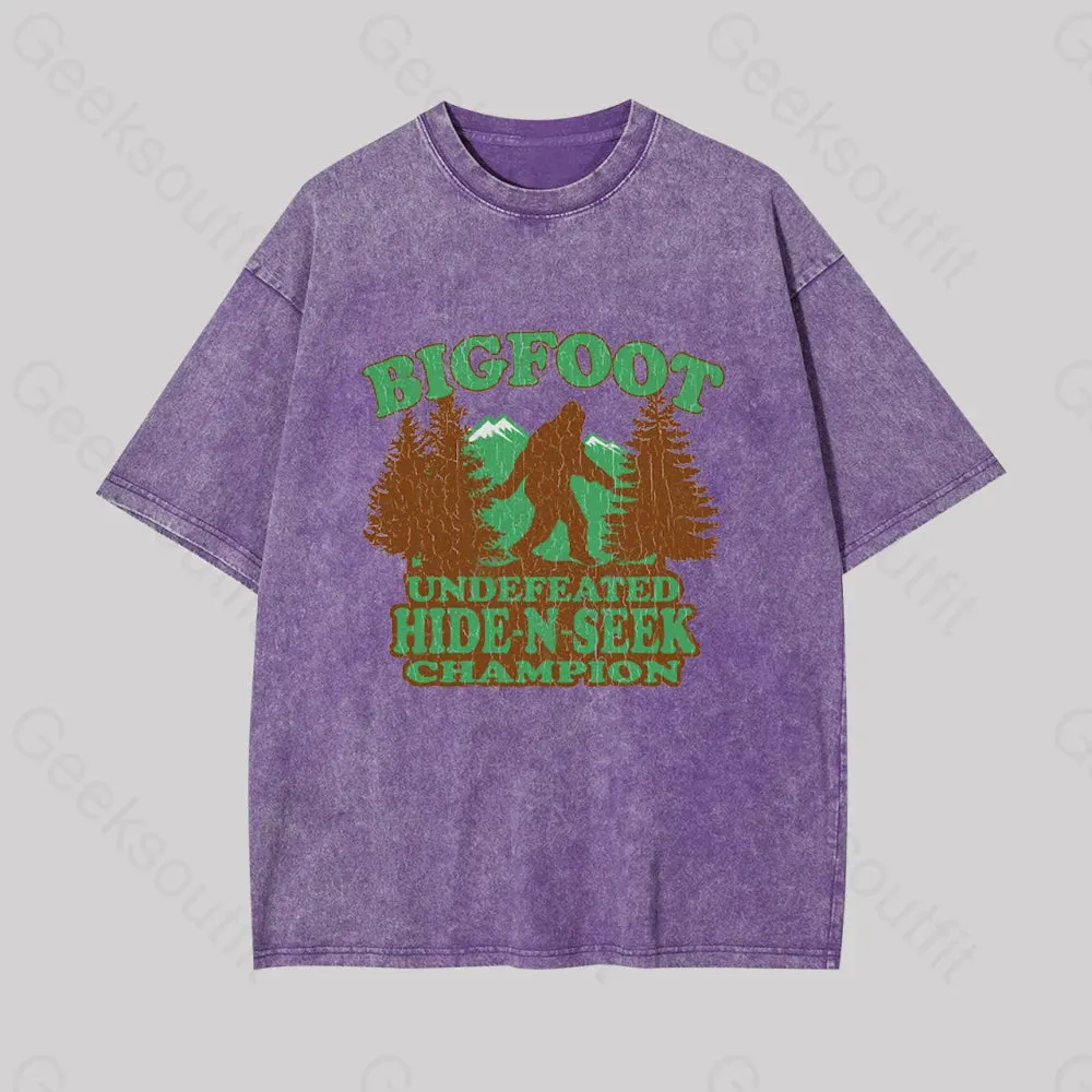 Bigfoot Hide N Seek Champion Geek Washed T-shirt