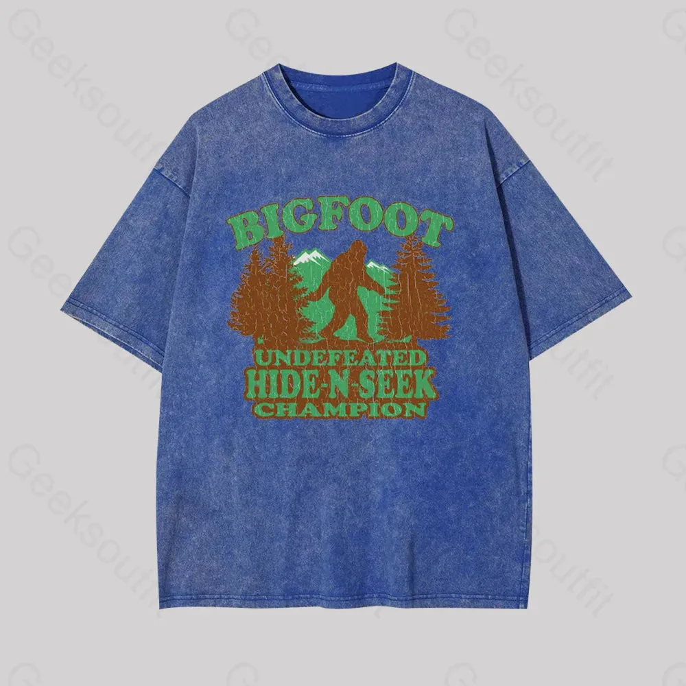 Bigfoot Hide N Seek Champion Geek Washed T-shirt