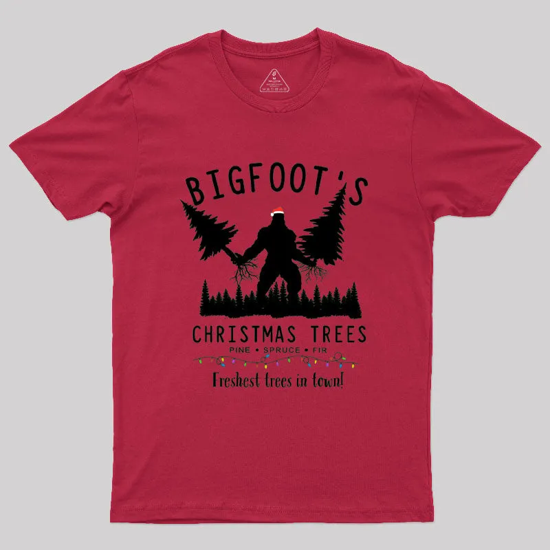 Bigfoot's Christmas Trees T-Shirt