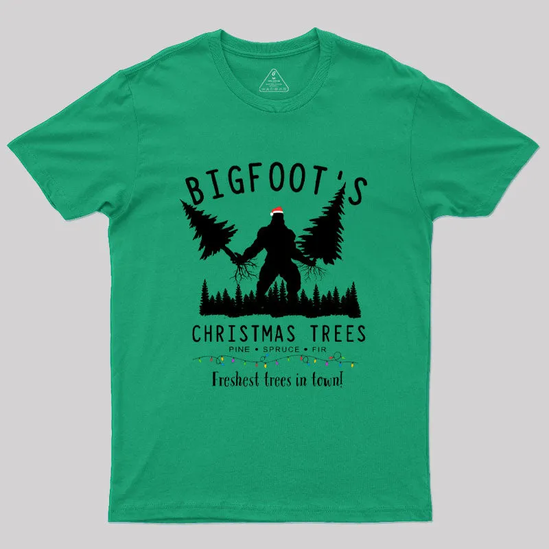 Bigfoot's Christmas Trees T-Shirt