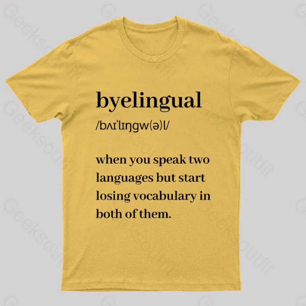 Bilingual Definition Geek T-Shirt