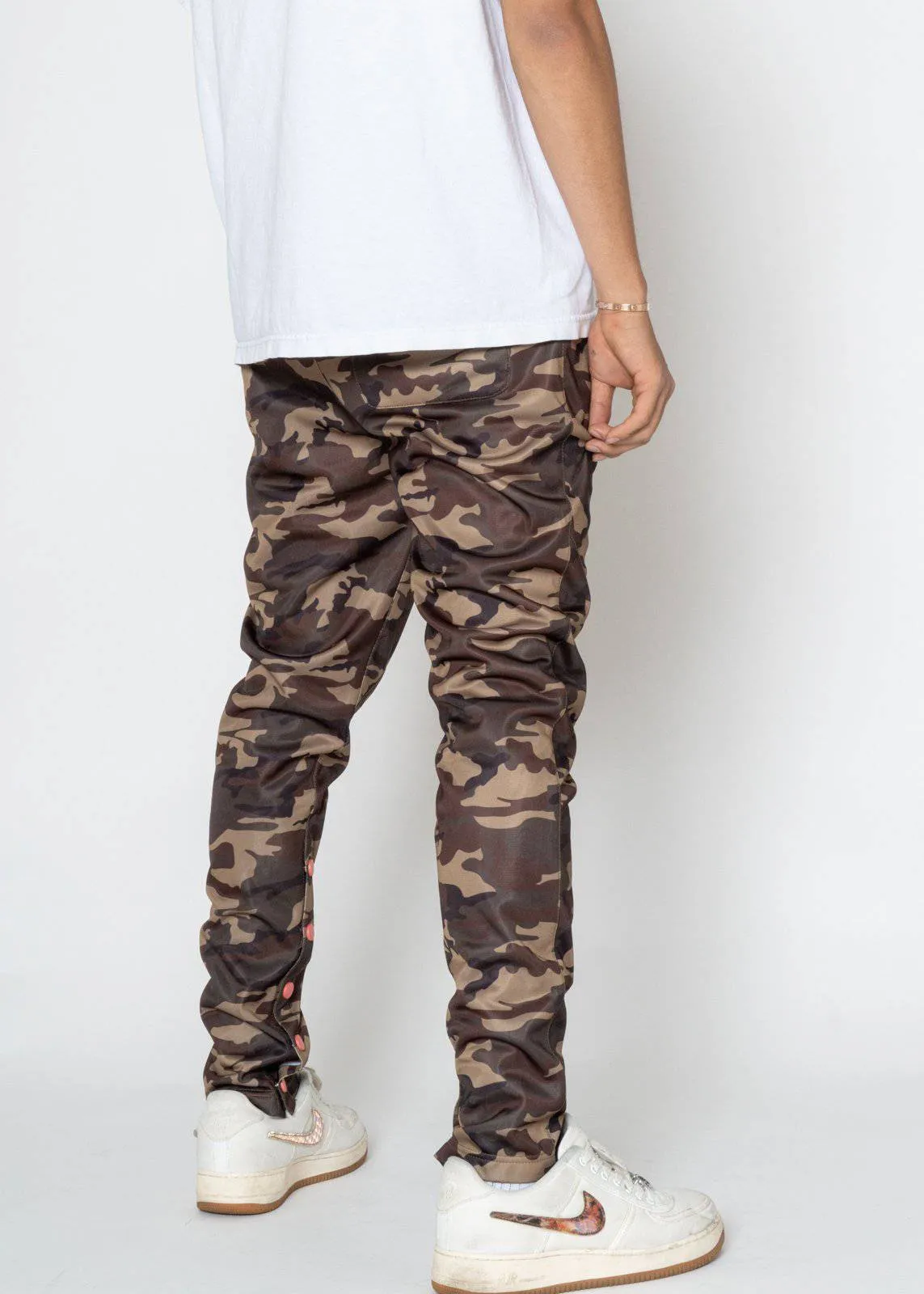 Blank State Men's Snap Track Pants in Camo