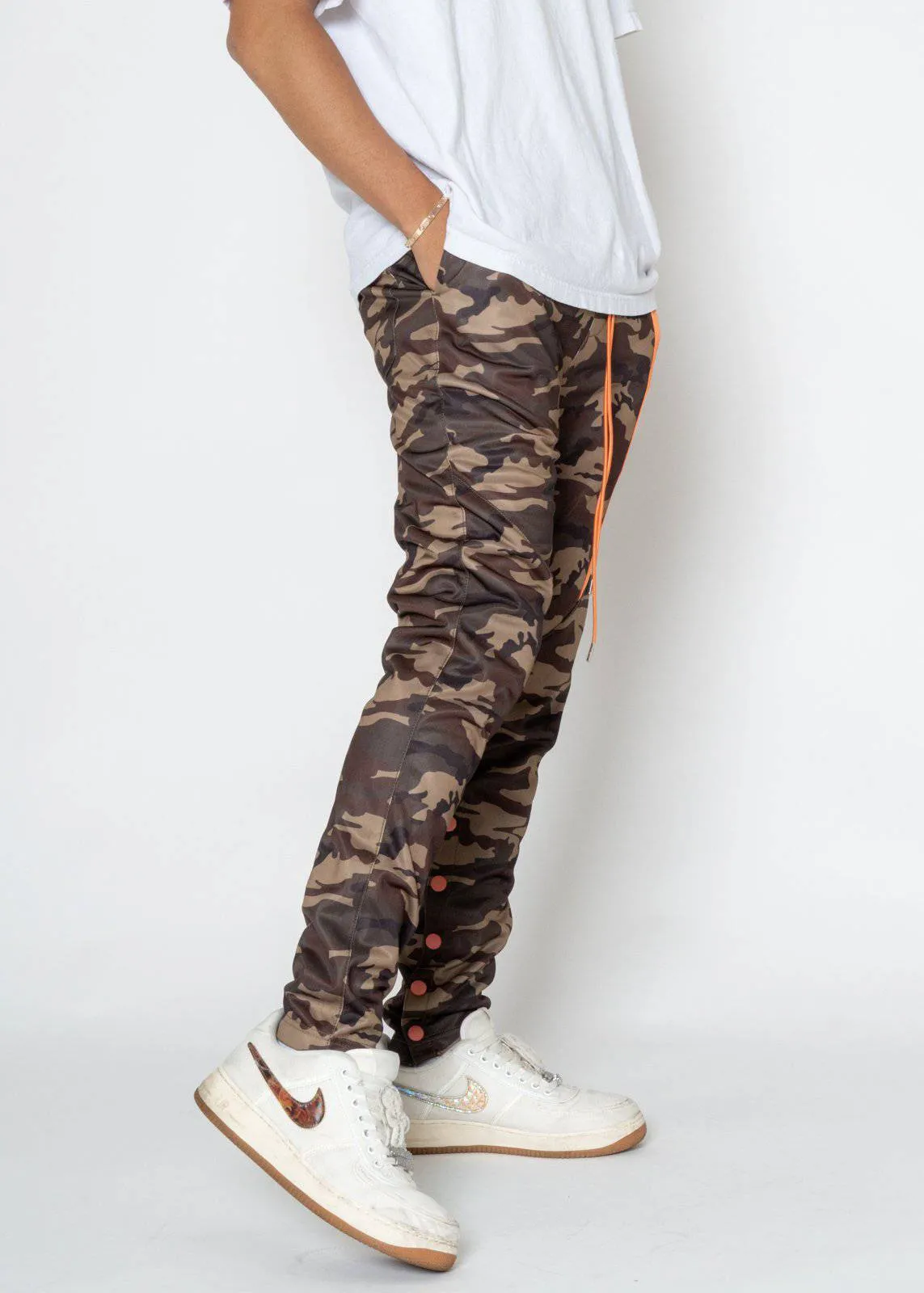 Blank State Men's Snap Track Pants in Camo