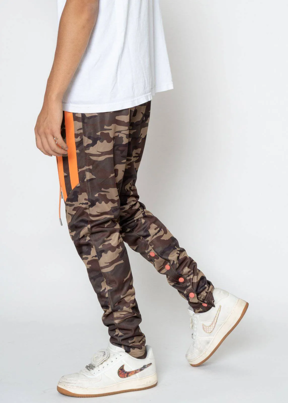 Blank State Men's Snap Track Pants in Camo