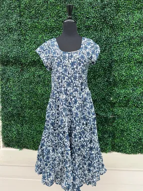 Blue and White Chinoiserie Dress