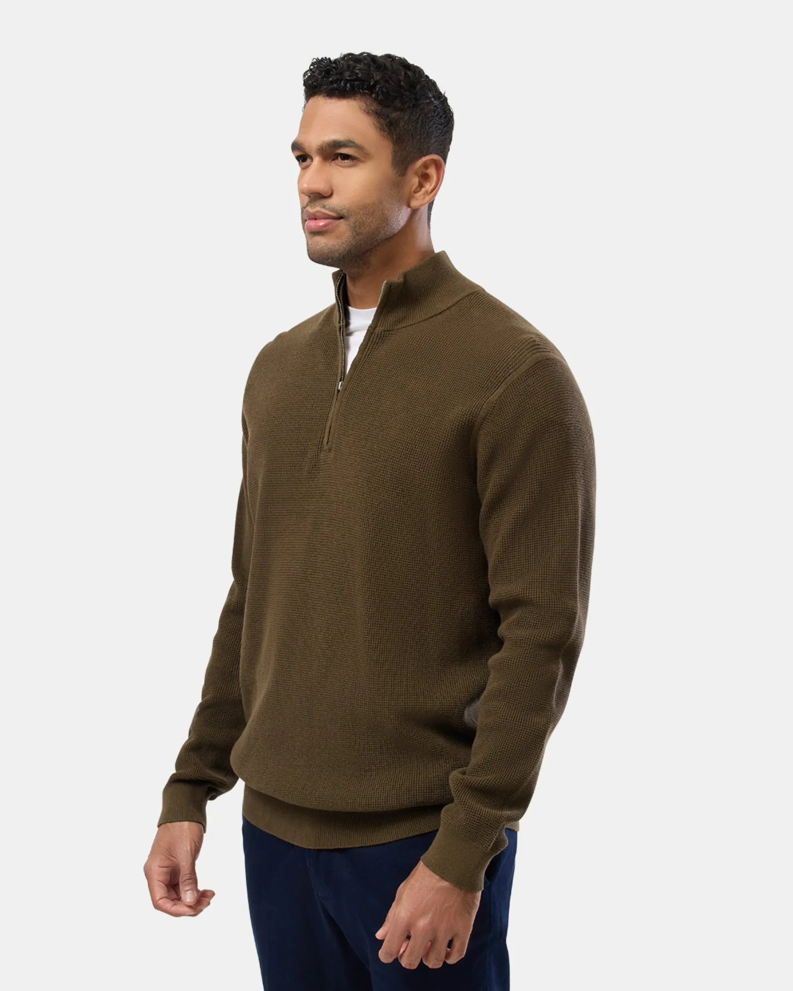 Brooksfield Half Zip Cardigan