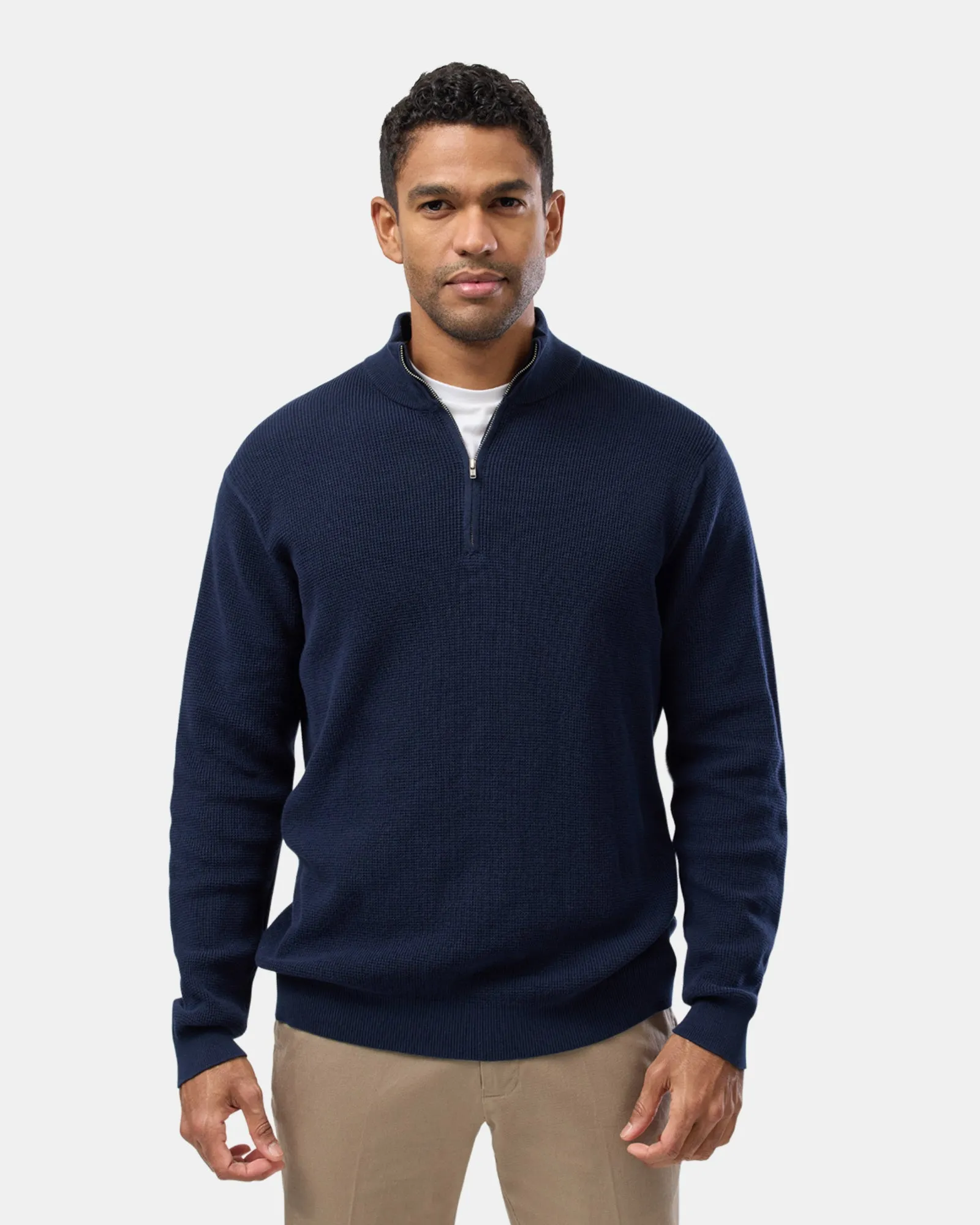 Brooksfield Half Zip Cardigan