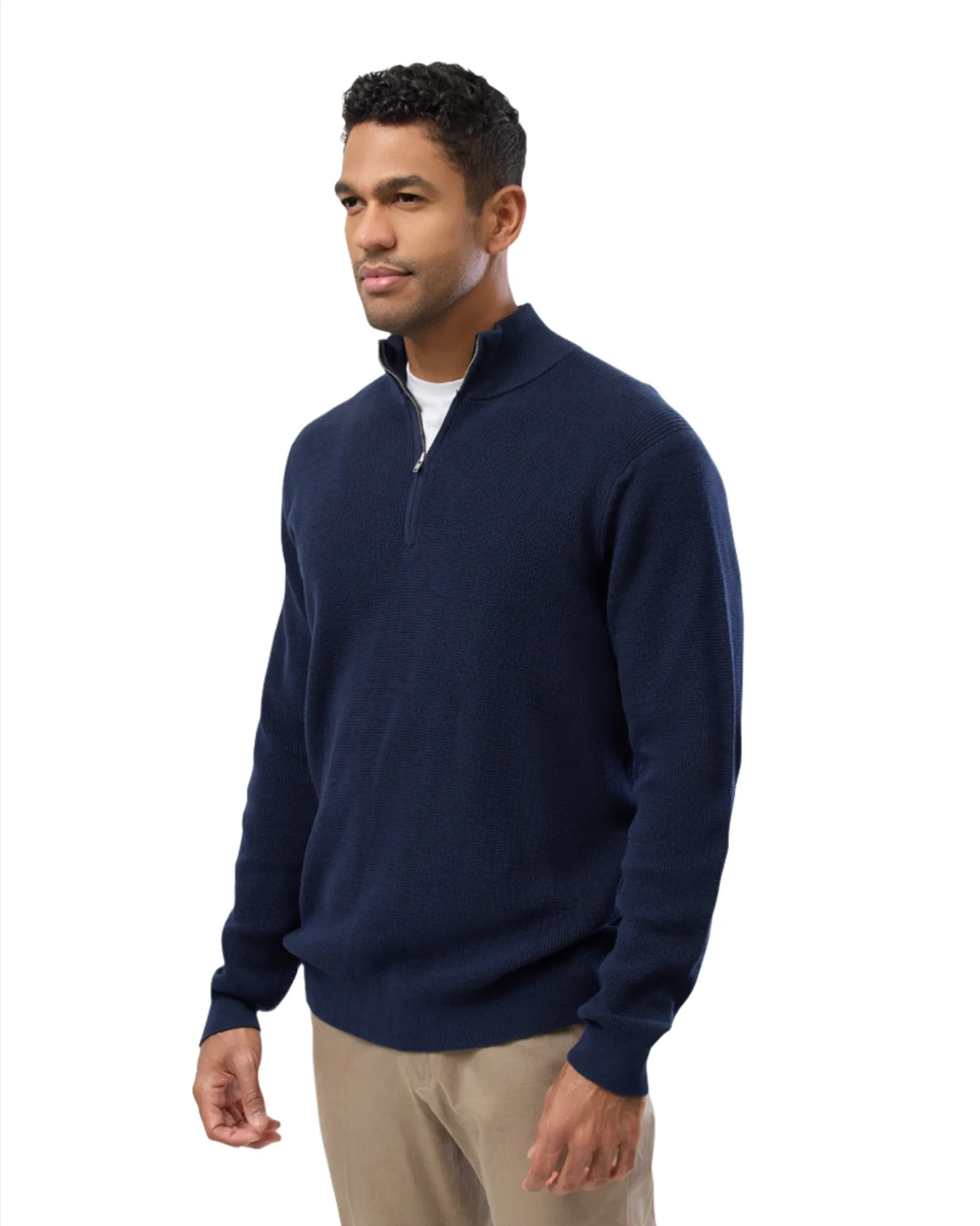 Brooksfield Half Zip Cardigan