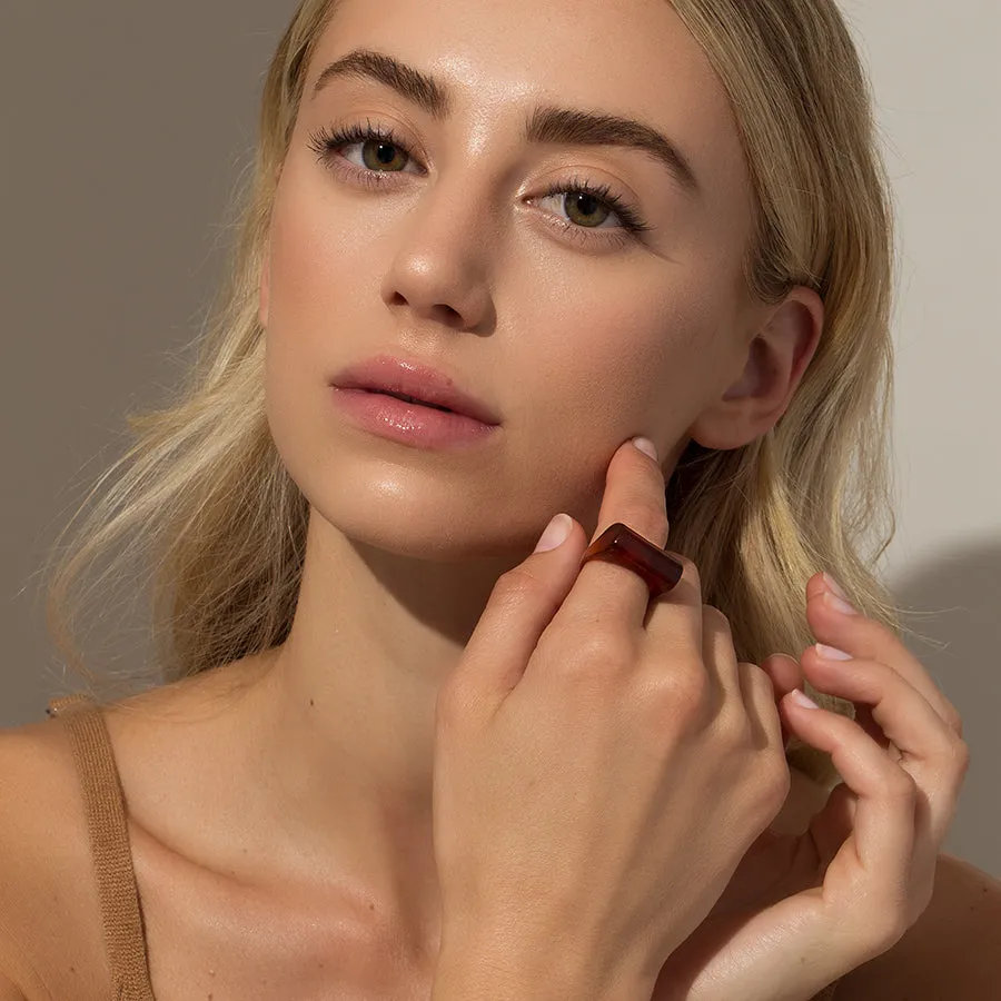 Brown Lucite Ring