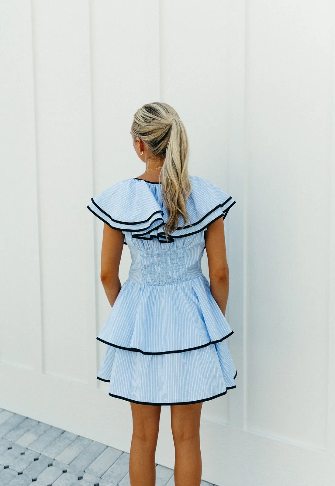 By My Side Mini Dress - Blue