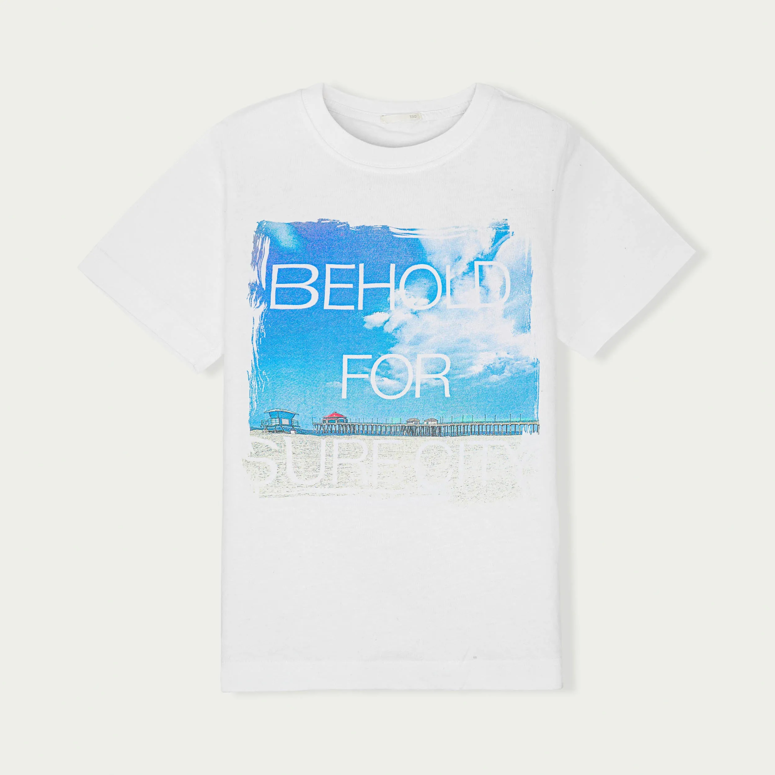 C1488 GOO Behold For Surf City White T-Shirt