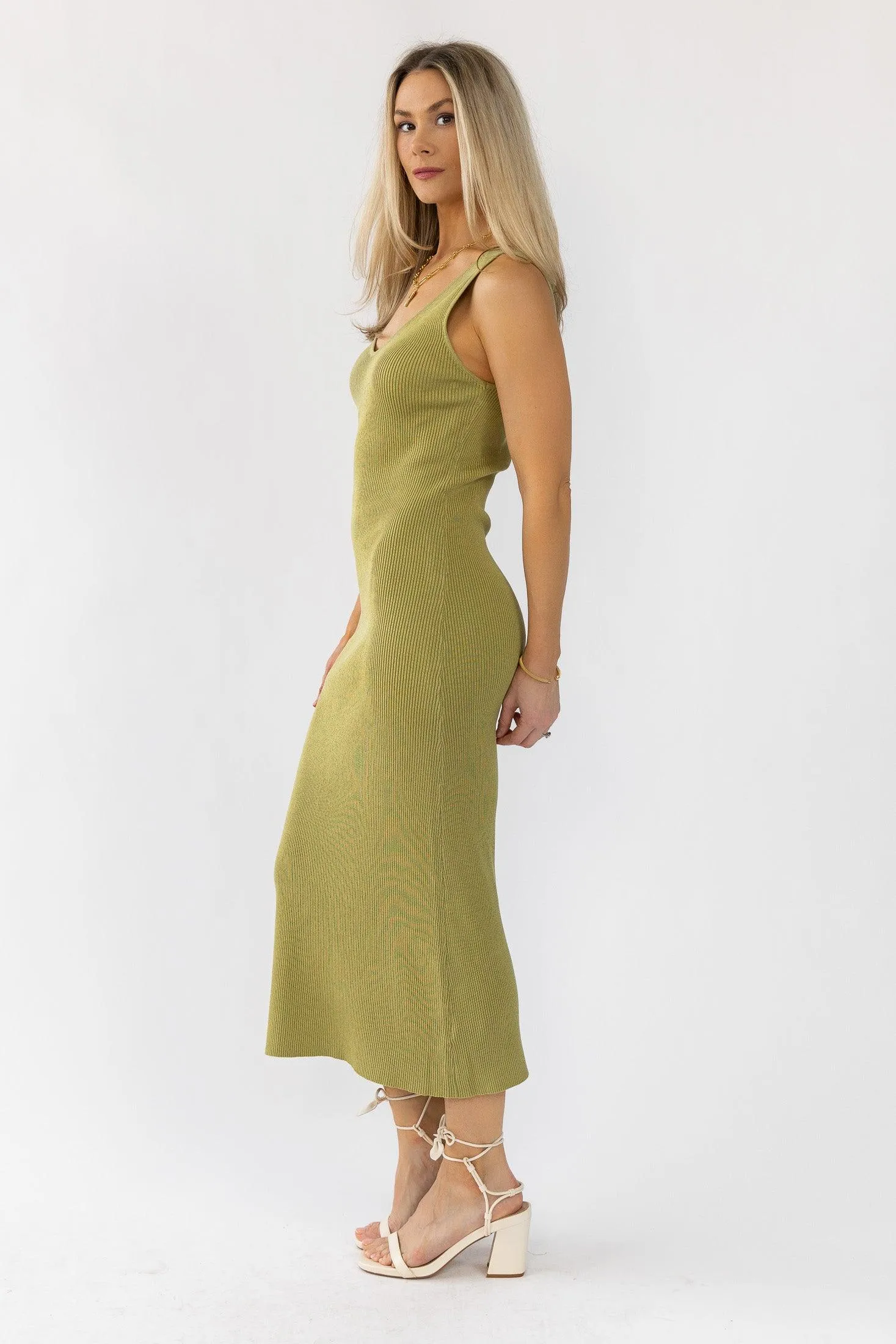 Carlene Green Knit Dress