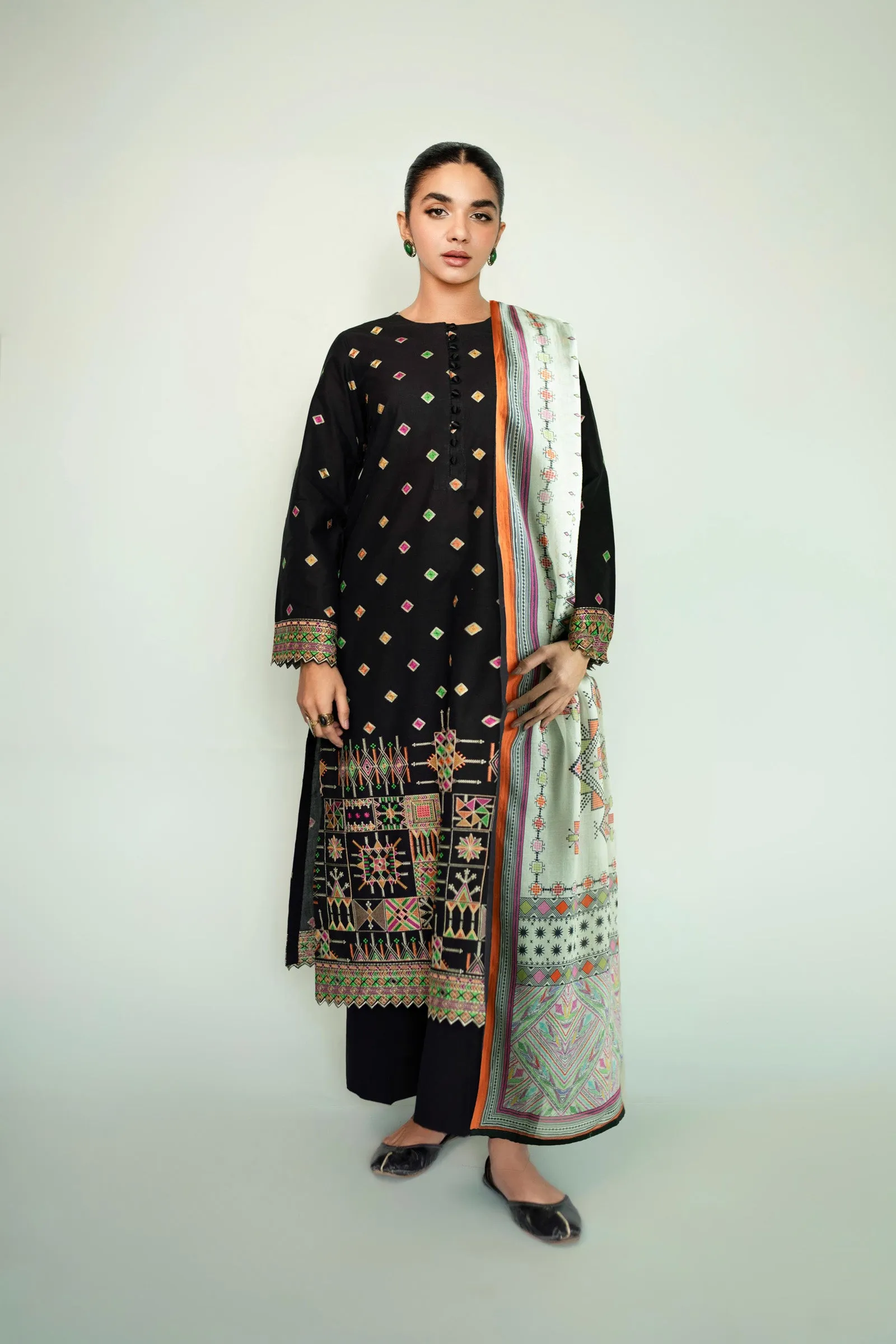 Cotton Lawn wider width Embroidery