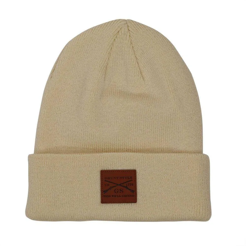 Cuffed Beanie - Natural