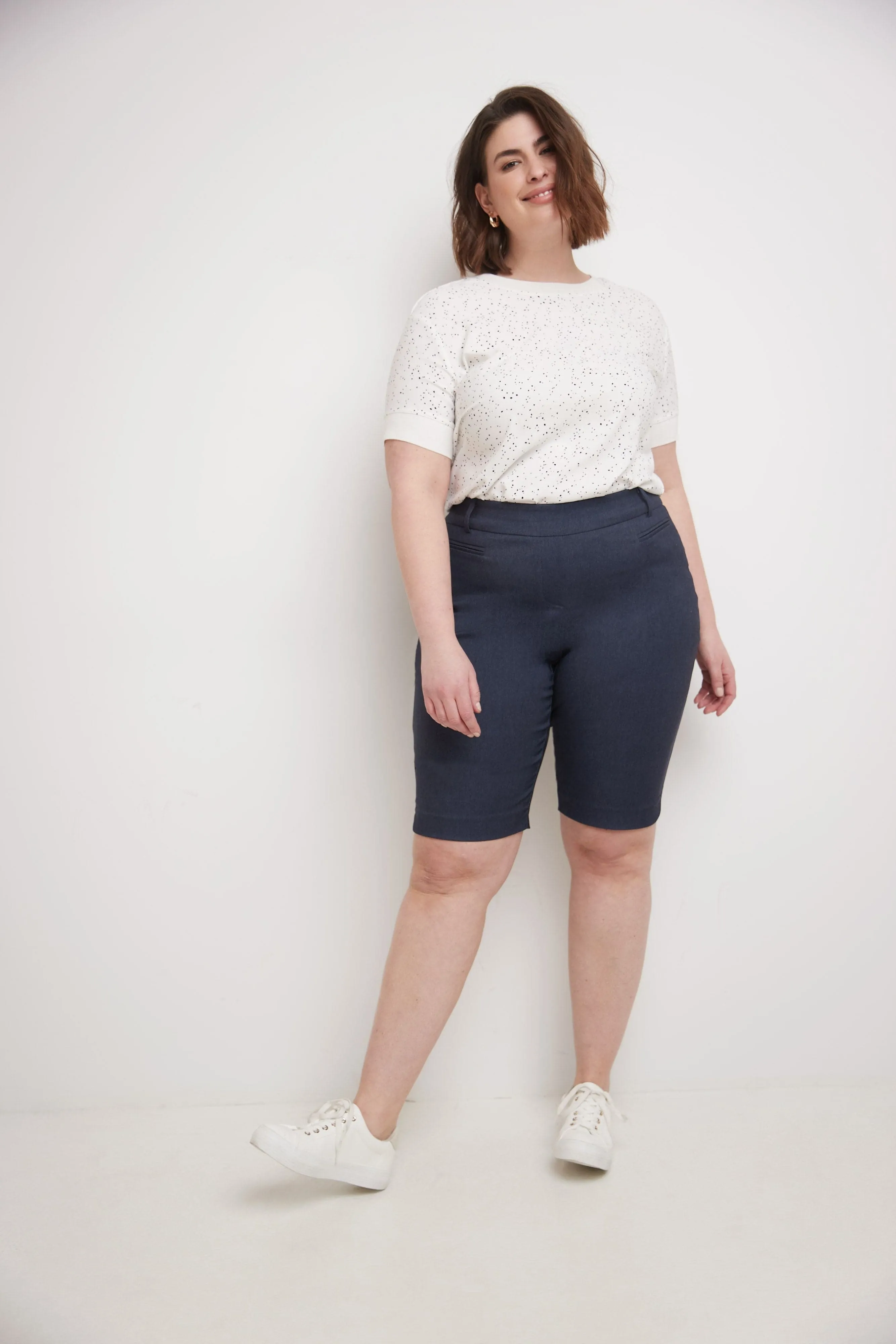 Curvy Pull-on 12” City Shorts with Tummy Control