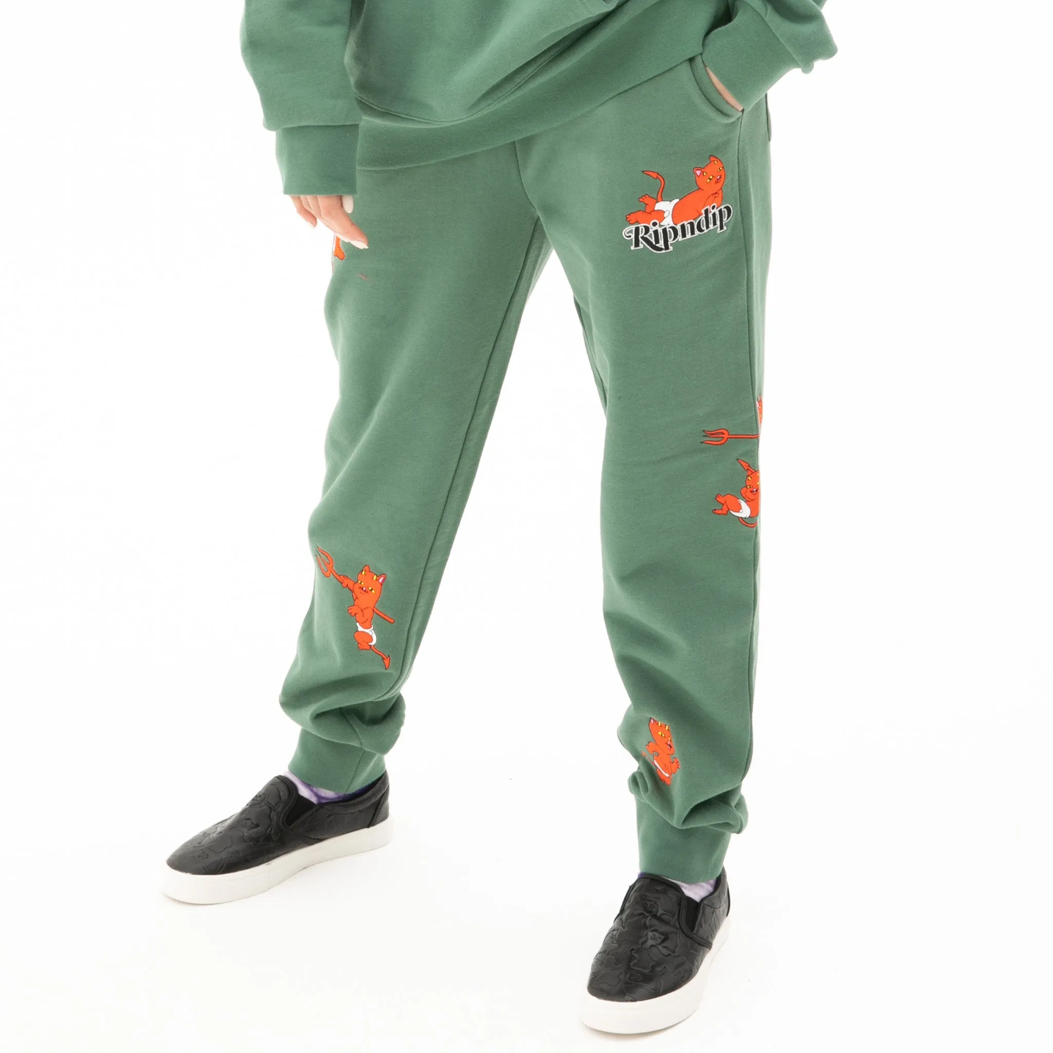 Devil Babies Sweatpants (Dark Sage)