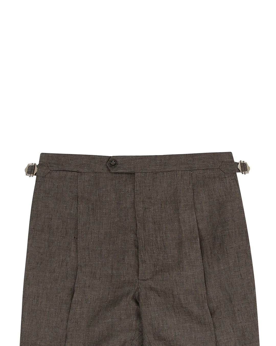 Drab Brown Linen Dress Pant