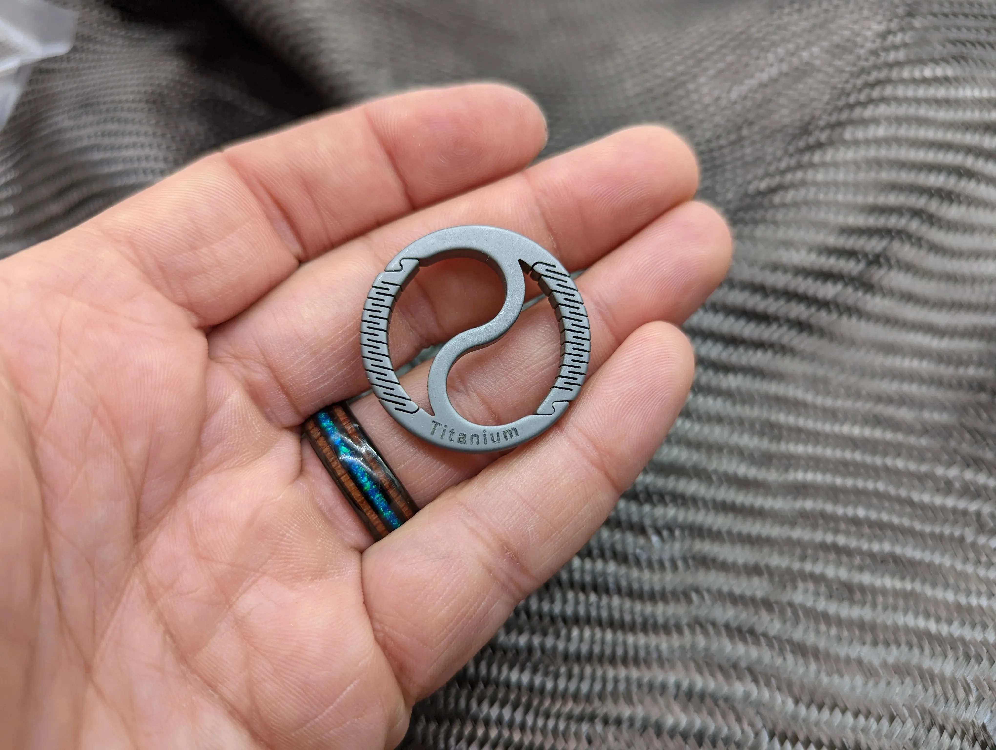 Dual Titanium Living Spring Ring