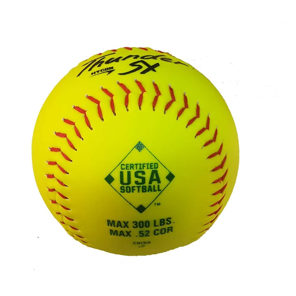 Dudley Hycon SY Synthetic USA/ASA 52-300 12 Inch Softball - One Dozen: 4A069Y