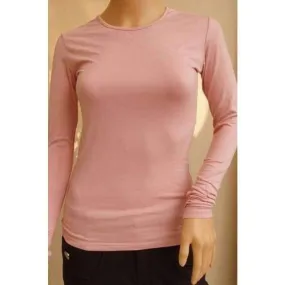 Dusty Pink Long Sleeve Cotton Top