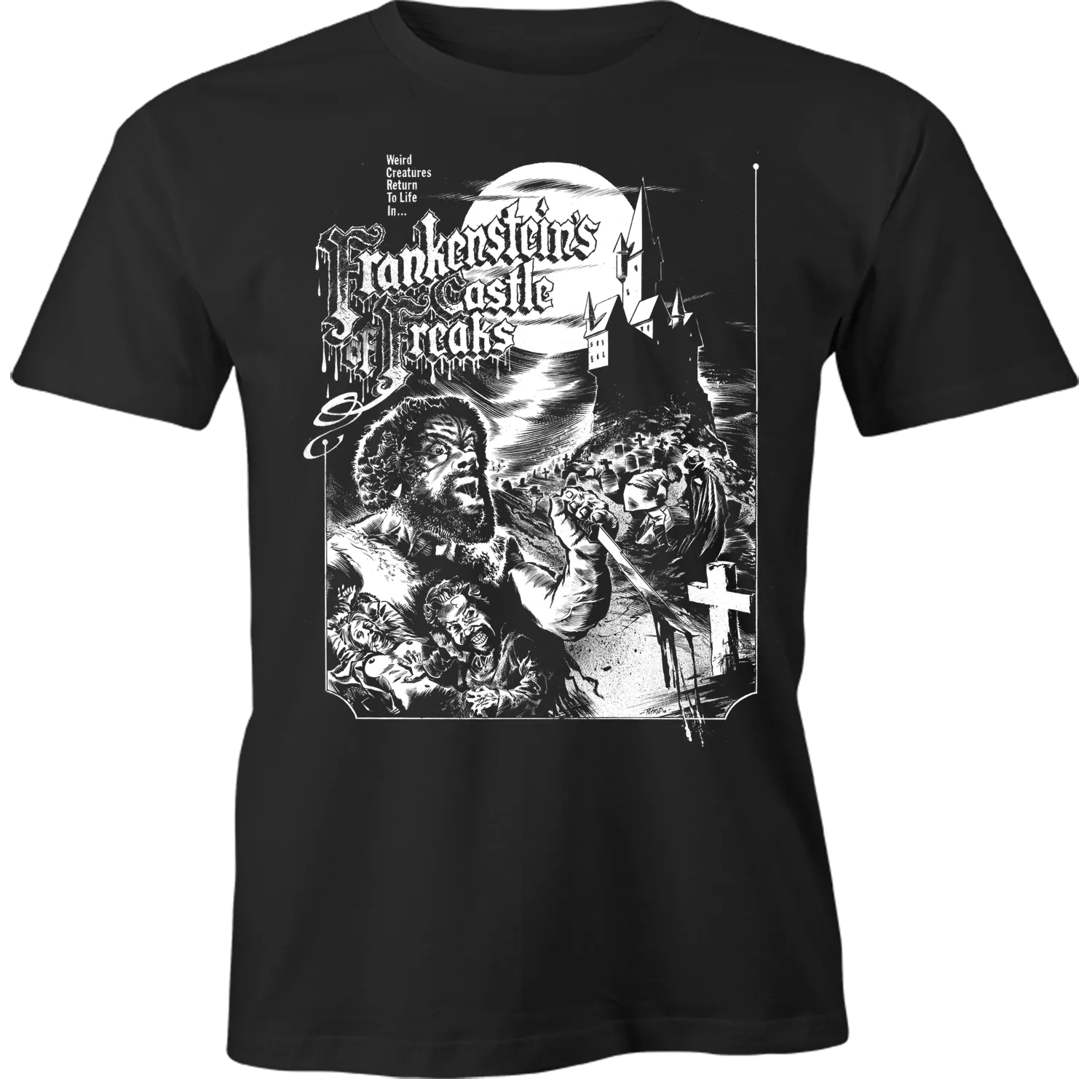 FRANKENSTEIN'S CASTLE of FREAKS SHIRT