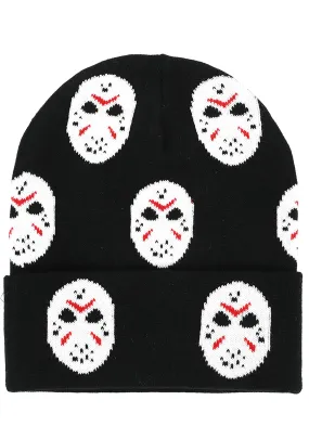 Friday the 13th Jason Mask AOP Glow in the Dark Beanie