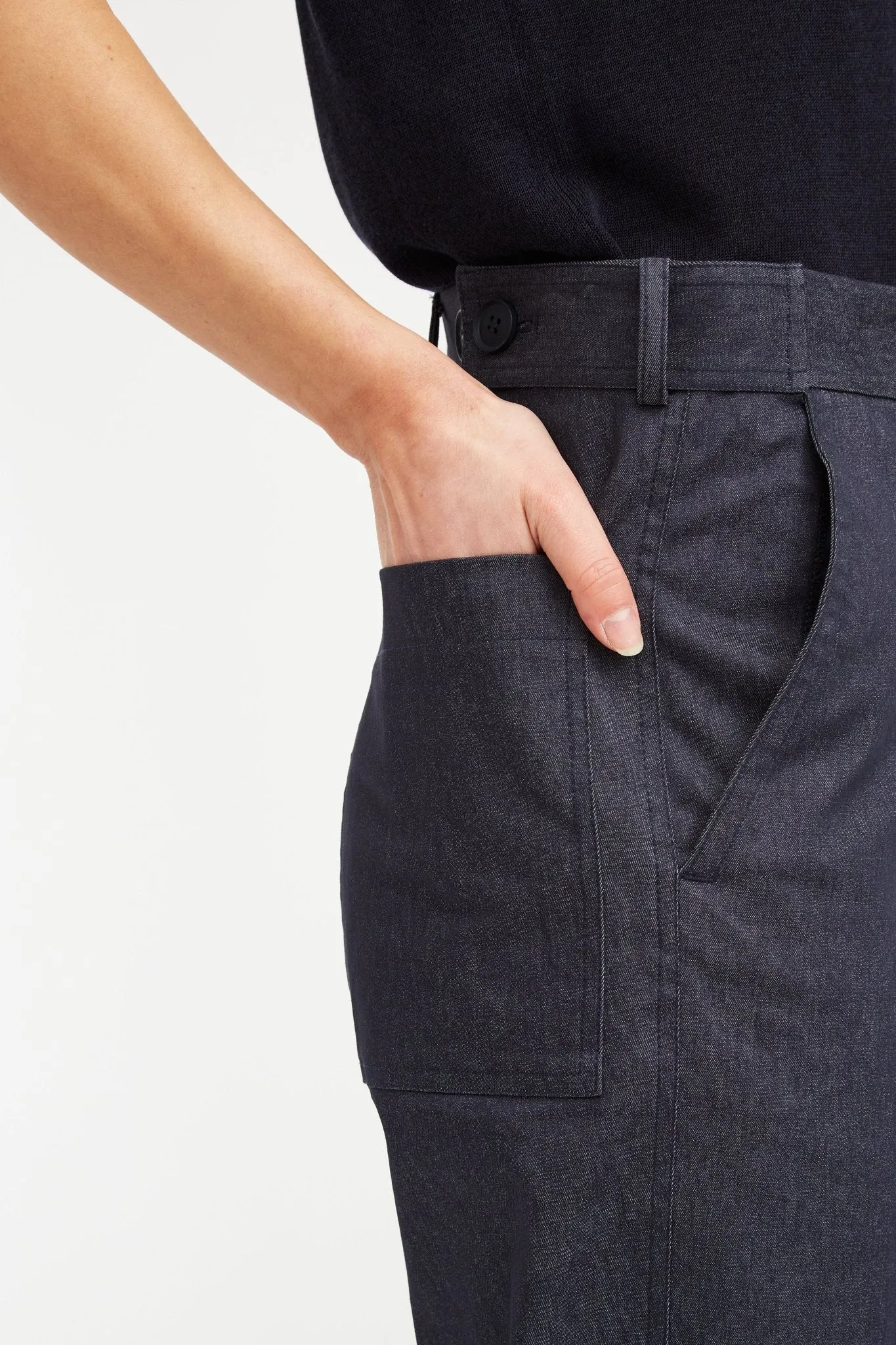 GEORGIA TROUSER PANT IN TECHNICAL STRETCH COTTON